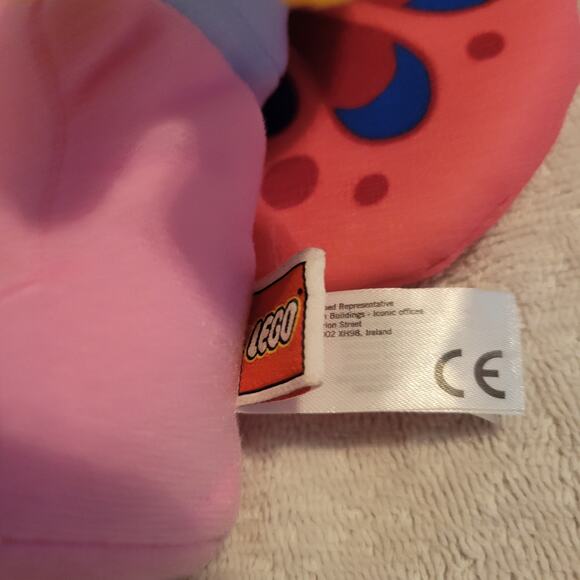 Lego Pink Butterfly Girl Stuffed Plush Toy Figure 12in Manhattan Toys - Picture 6 of 7